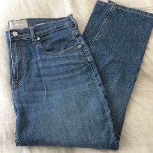 Everlane High Rise Cheeky straight leg ankle jeans